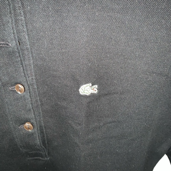 Lactose - long sleeve black button-up top - Picture 3 of 3